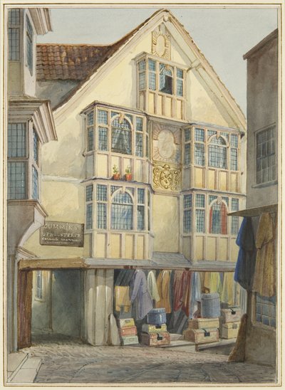 Bovenkant van de Pithay door Thomas Leeson the Elder Rowbotham