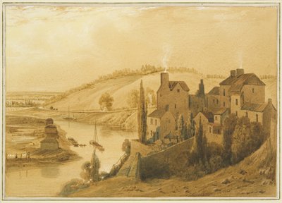 Totterdown, met Knowle Hill, de Bath Road en de Brislington Turnpike door Thomas Leeson the Elder Rowbotham