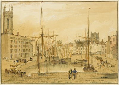 Uitzicht vanaf de Stenen Brug, Hoofd van de Kade (St Giles