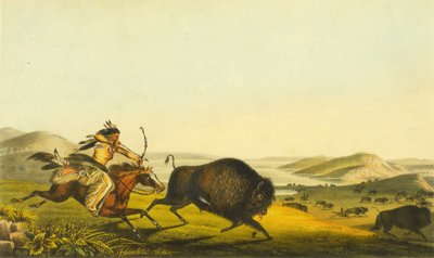 Buffeljacht, 1848 door Thomas Loraine McKenney