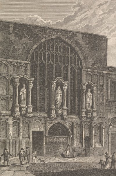 Uitzicht op de Kapel van St. Magdelen, Guildhall door Thomas Lord Busby