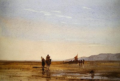 Strandtafereel door Thomas Lound