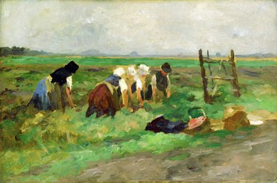 Veldwerkers, c.1900 door Thomas Ludwig Herbst