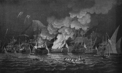 De verdediging van Gibraltar, ca. 1785 door Thomas Luny