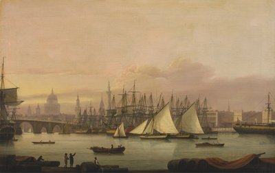 De Haven van Londen door Thomas Luny