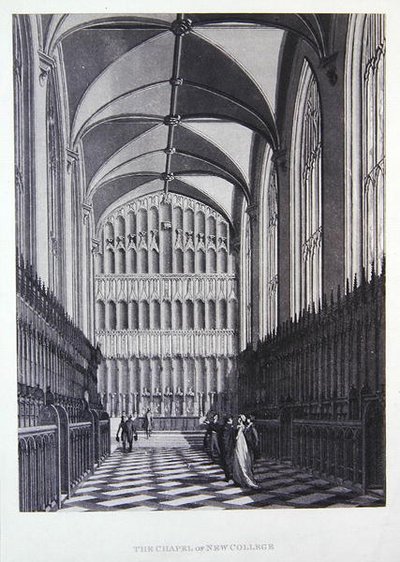 Kapel van New College door Thomas Malton Jnr.
