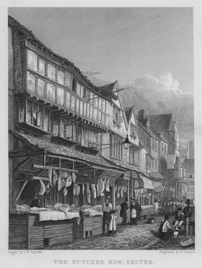 De Slagersrij, Exeter door Thomas Mann (after) Baynes