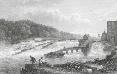 De Coleraine Zalmensprong, Co Londonderry door Thomas Mann (after) Baynes