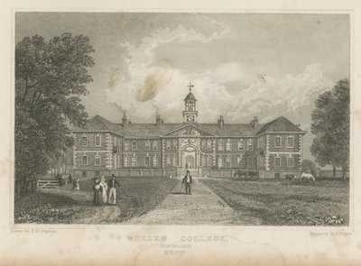 Mensen op het terrein van Morden College door Thomas Mann Baynes