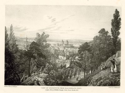 Uitzicht op Greenwich vanaf Blackheath Point, Londen door Thomas Mann Baynes