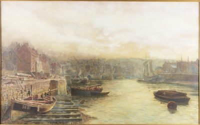 River Wear, noordelijke oever kijkend naar het westen vanaf het douanehuis door Thomas Marie Madawaska Hemy