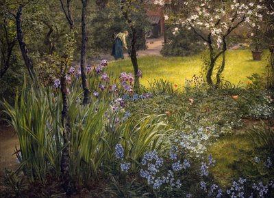 A London Garden door Thomas Matthews Rooke