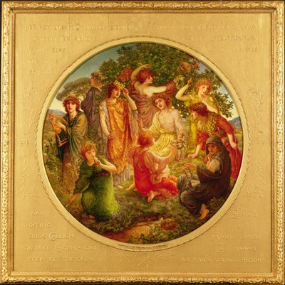 Apollo en de Muzen door Thomas Matthews Rooke