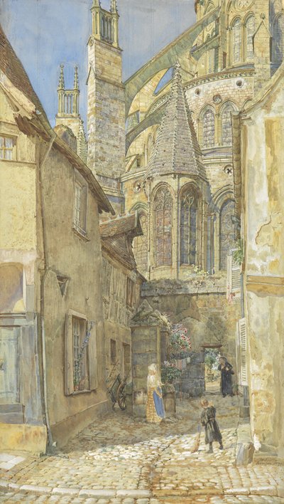 De Mariakapel en apsis van de kathedraal van Bourges, 1899 door Thomas Matthews Rooke