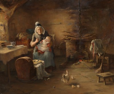 Interieur van een Boerenhuisje door Thomas McEwan