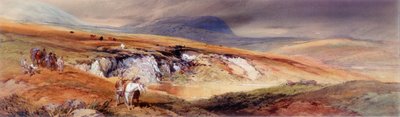 Een Hoogland landschap door Thomas Miles II Richardson