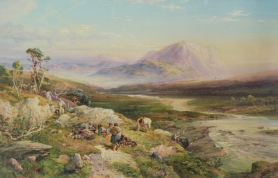 Einde van de Jacht, Loch Maree door Thomas Miles II Richardson