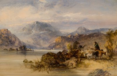 Hoogland meerlandschap door Thomas Miles II Richardson