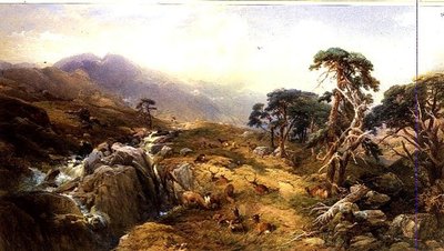 Ben Venue in de Trossachs door Thomas Miles Richardson