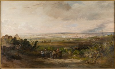 Newcastle vanaf Gateshead Fell, c.1816 door Thomas Miles Richardson