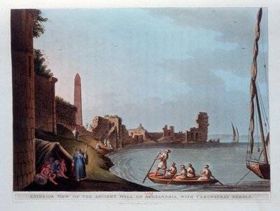 Buitenaanzicht van de Oude Muur van Alexandrië, met Cleopatra