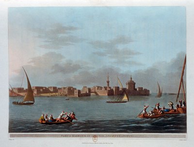 Fort en Haven van Aboukir, Oud Canopus, Egypte, 1801 door Thomas Milton
