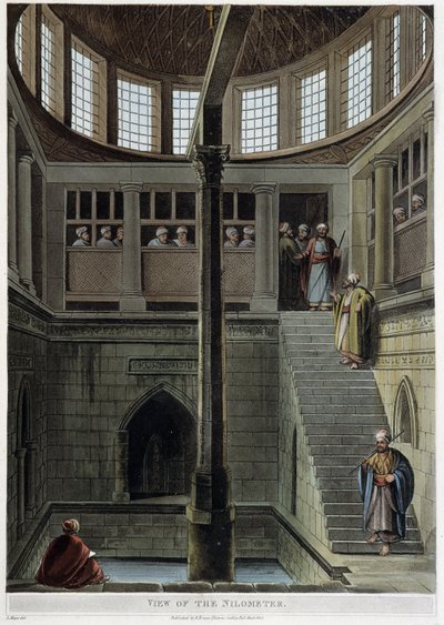 Uitzicht op de nilometer. In 