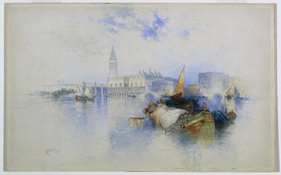 Bassin van San Marco door Thomas Moran
