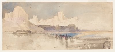 Canyon van de Rio Virgin, Zuid-Utah door Thomas Moran