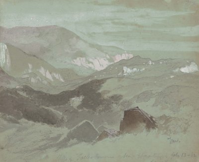 Kliffen van Ecclesbourne bij Hastings, 1862 door Thomas Moran