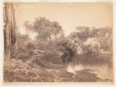 Avond door Thomas Moran
