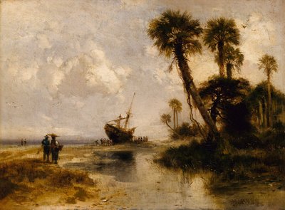 Fort George Eiland, Florida door Thomas Moran