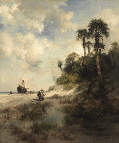 Fort George Island, Florida door Thomas Moran