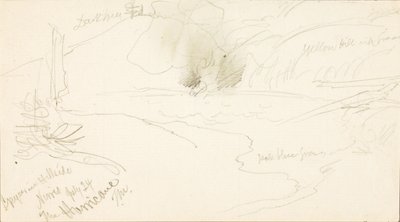 Geiser in Hillside, Norris, de orkaan door Thomas Moran