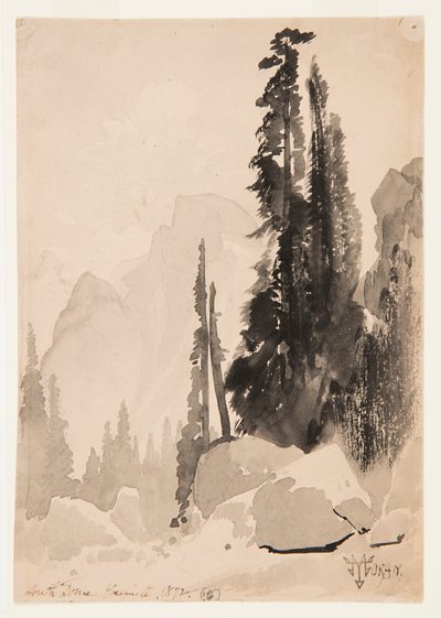 Half Dome, Yosemite door Thomas Moran