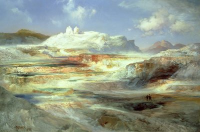 Jupiter Terrace, Yellowstone door Thomas Moran
