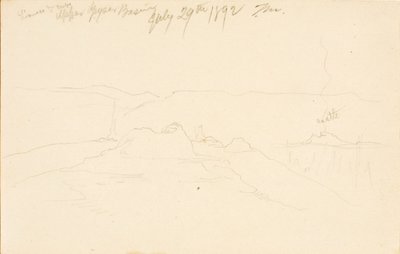 Leeuwin en welpen, Upper Geyser Basin door Thomas Moran