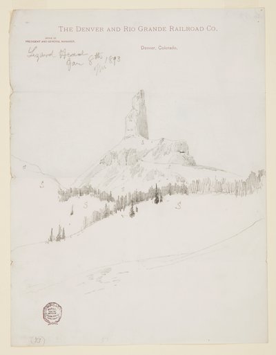 Lizard Head Peak, Colorado door Thomas Moran