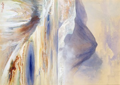 Mammoth Hot Springs, Yellowstone, 1872 door Thomas Moran