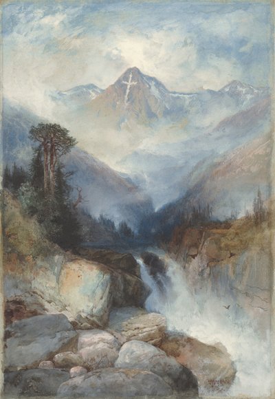 Berg van het Heilige Kruis door Thomas Moran