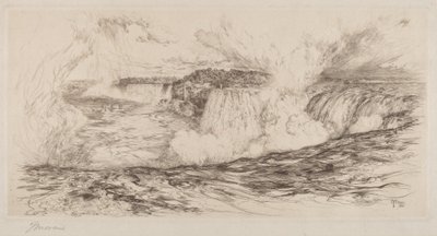 Niagara - Vanaf de Canadese Kant door Thomas Moran