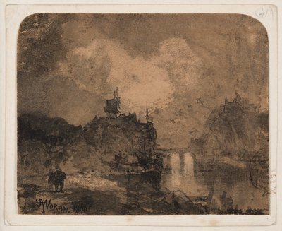 Rivierscène, Grand Canyon, Colorado door Thomas Moran