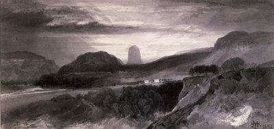 De Duivelstoren van Johnstons door Thomas Moran