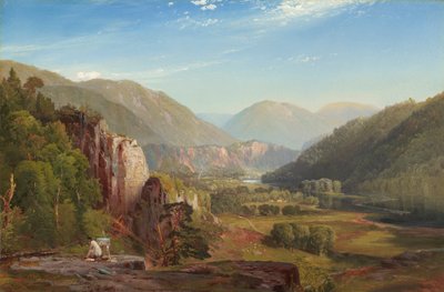 De Juniata, avond, 1864 door Thomas Moran