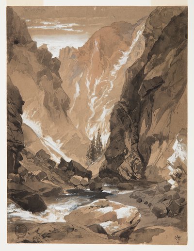 Toltec Kloof, Colorado door Thomas Moran