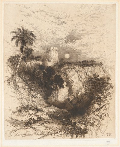 Toren van Cortez, Mexico door Thomas Moran
