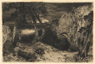Schemering in Arizona door Thomas Moran