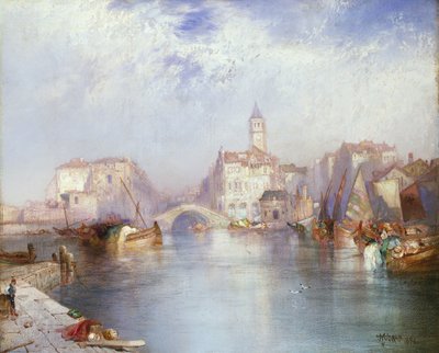 Venetiaans kanaal door Thomas Moran