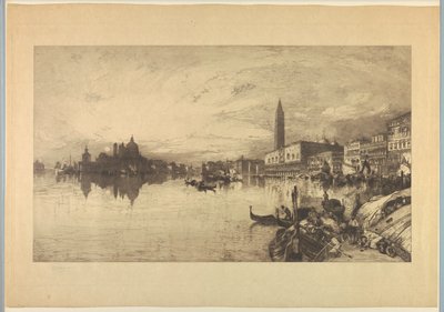 Uitzicht op Venetië vanaf het Canal Grande door Thomas Moran