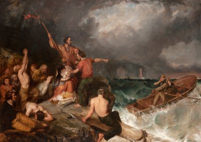 Het Wrak van de Forfarshire door Thomas Musgrave Joy